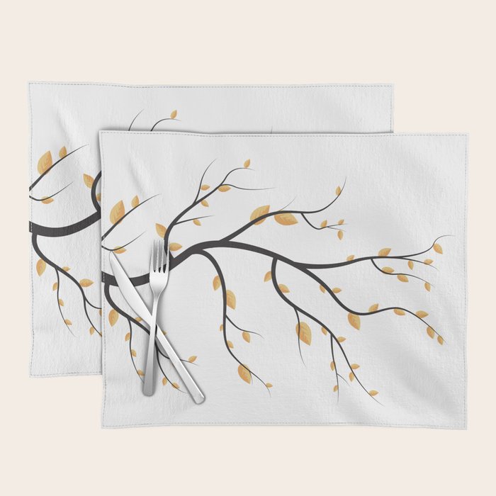 golden leaves Placemat Gallery Image 1