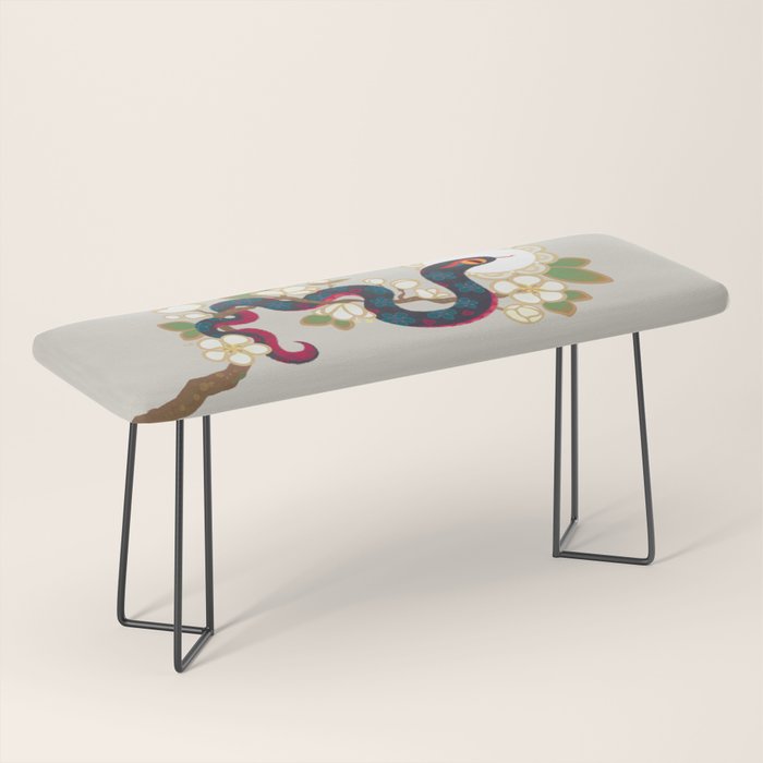 Snake and flowers 2 Bench Gallery Image 1