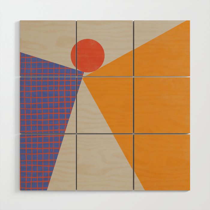 Red Circle #2 Wood Wall Art Gallery Image 1