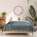 Deco Geometric 04 Teal Comforter Gallery Image 3