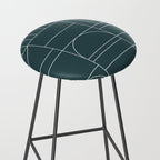 Deco Geometric 04 Teal Stool Gallery Image 2