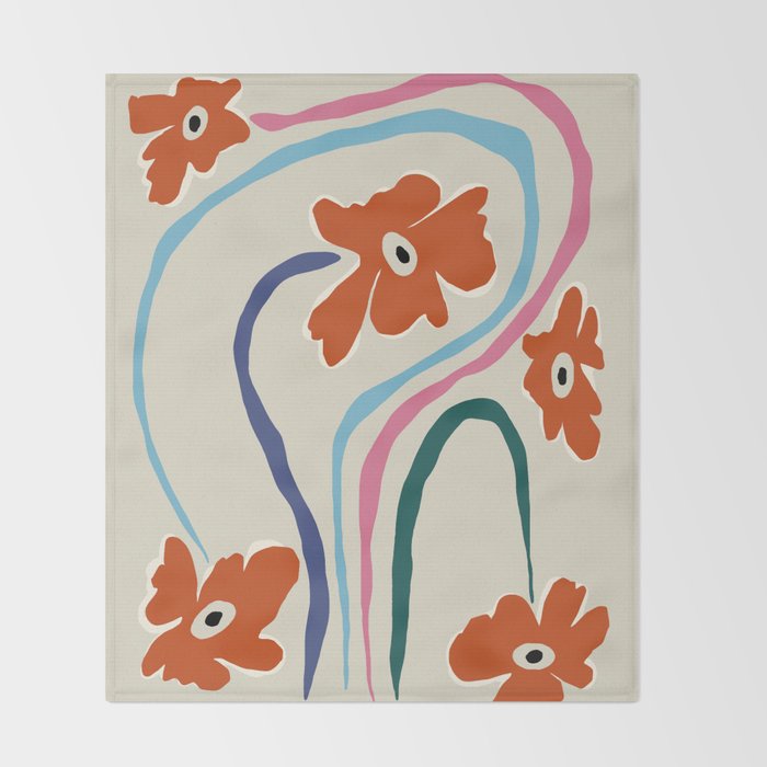 The string flower Throw Blanket Gallery Image 2