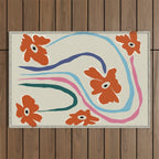 The string flower Outdoor Rug Gallery Image 1