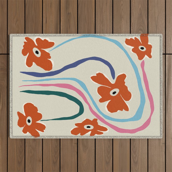 The string flower Outdoor Rug Gallery Image 1