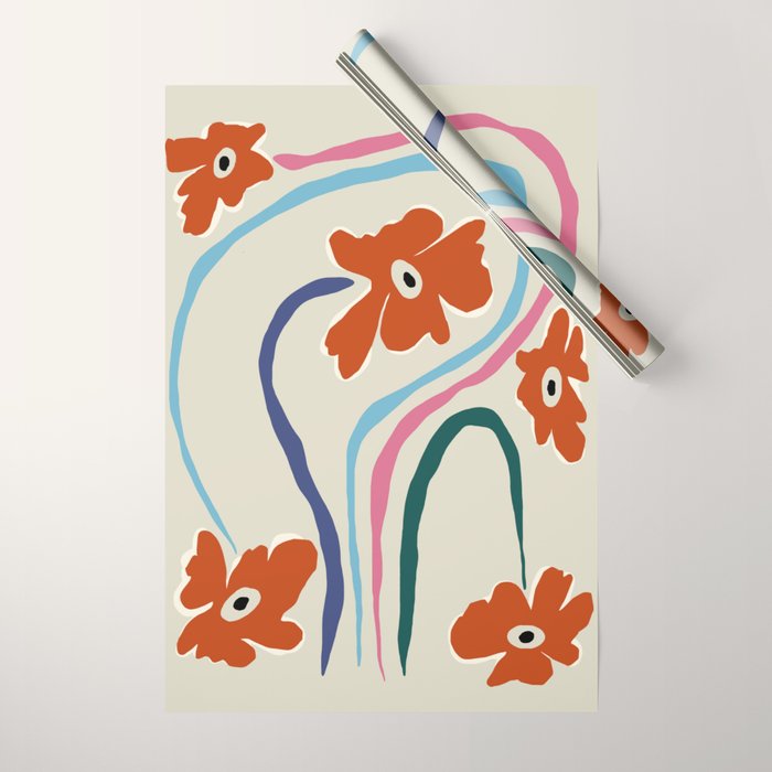 The string flower Wrapping Paper Gallery Image 1