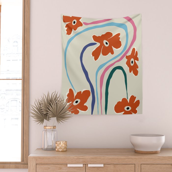 The string flower Wall Tapestry Gallery Image 2