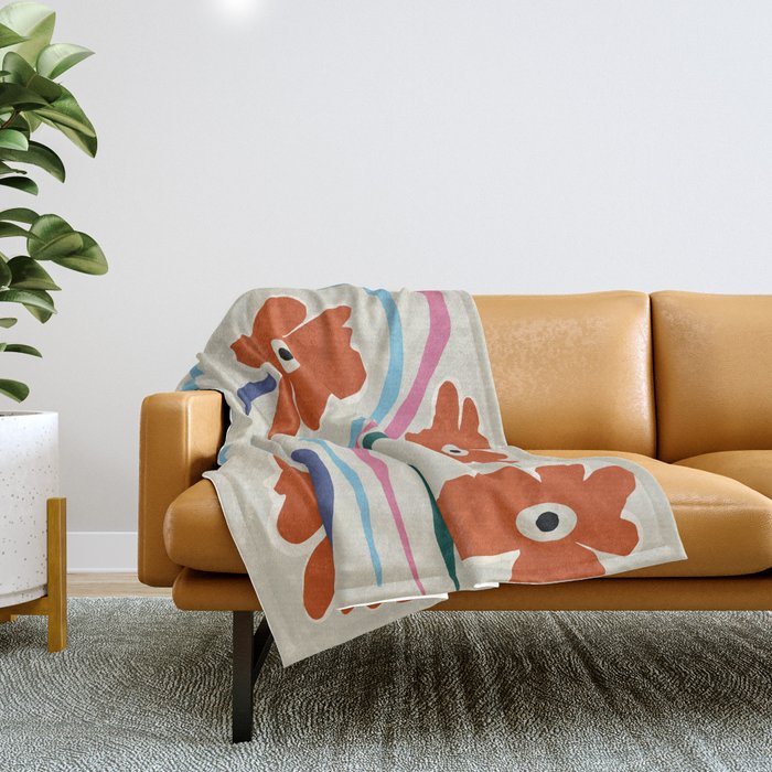 The string flower Throw Blanket Gallery Image 1