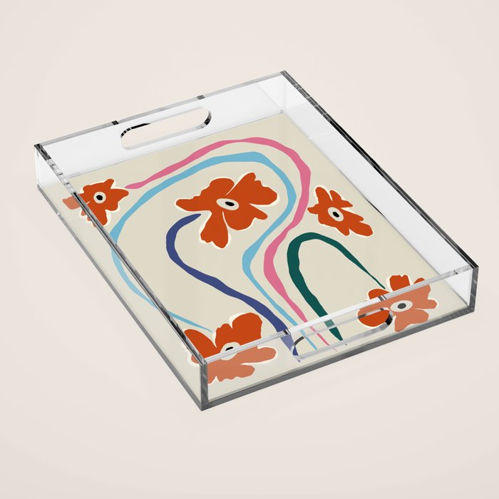 The string flower Acrylic Tray Gallery Image 1