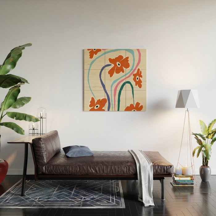 The string flower Wood Wall Art Gallery Image 2