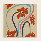 The string flower Wood Wall Art Gallery Image 1