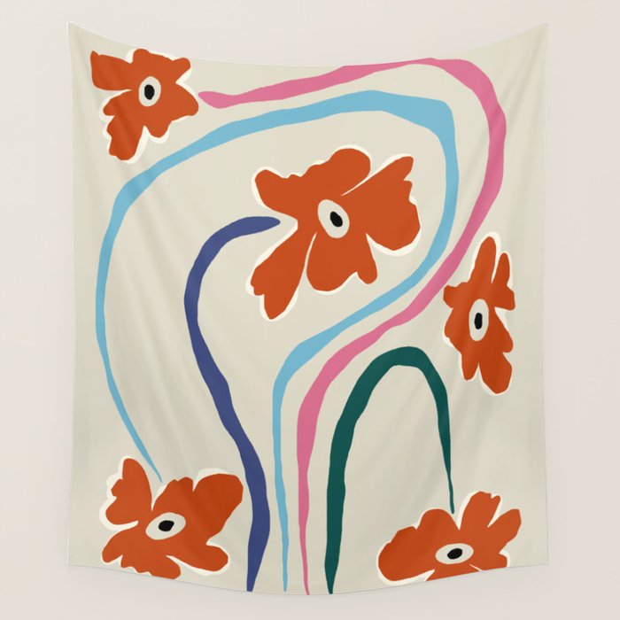 The string flower Wall Tapestry Gallery Image 4
