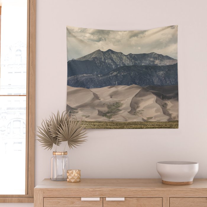 Great Sand Dunes National Park - Rocky Mountains Colorado Wall Tapestry Gallery Image 2