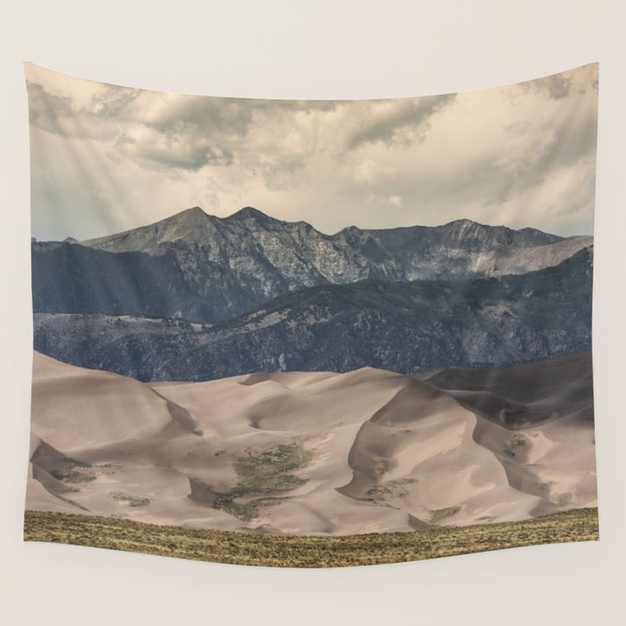 Great Sand Dunes National Park - Rocky Mountains Colorado Wall Tapestry Gallery Image 4