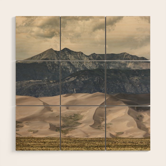 Great Sand Dunes National Park - Rocky Mountains Colorado Wood Wall Art Gallery Image 1
