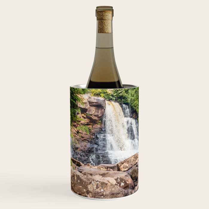 Blackwater Falls State Park West Virginia Waterfall River Canyon Landscape Photography Wine Chiller Gallery Image 1