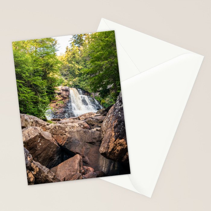 Blackwater Falls State Park West Virginia Waterfall River Canyon Landscape Photography Stationery Card Gallery Image 2