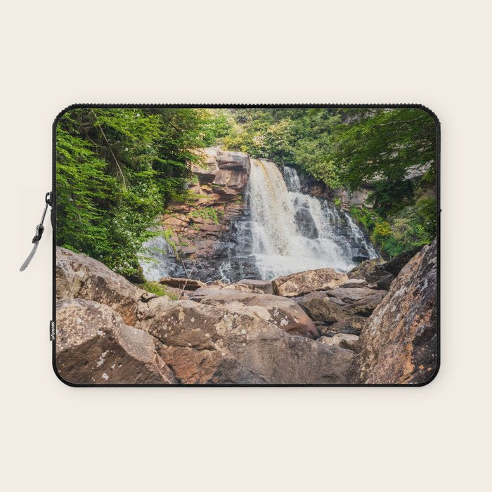 Blackwater Falls State Park West Virginia Waterfall River Canyon Landscape Photography Laptop Sleeve Gallery Image 1