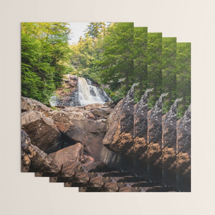 Blackwater Falls State Park West Virginia Waterfall River Canyon Landscape Photography Wrapping Paper Gallery Image 3