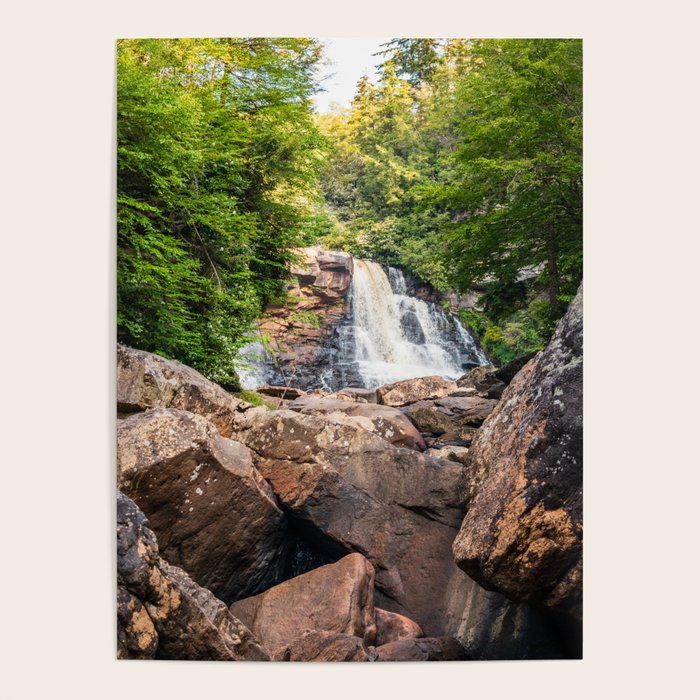 Blackwater Falls State Park West Virginia Waterfall River Canyon Landscape Photography Poster Gallery Image 1