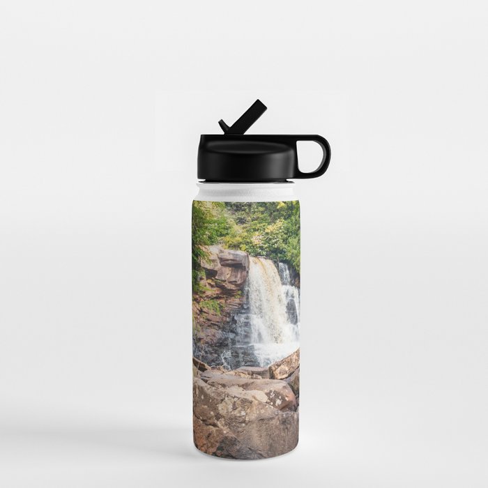 Blackwater Falls State Park West Virginia Waterfall River Canyon Landscape Photography Water Bottle Gallery Image 1