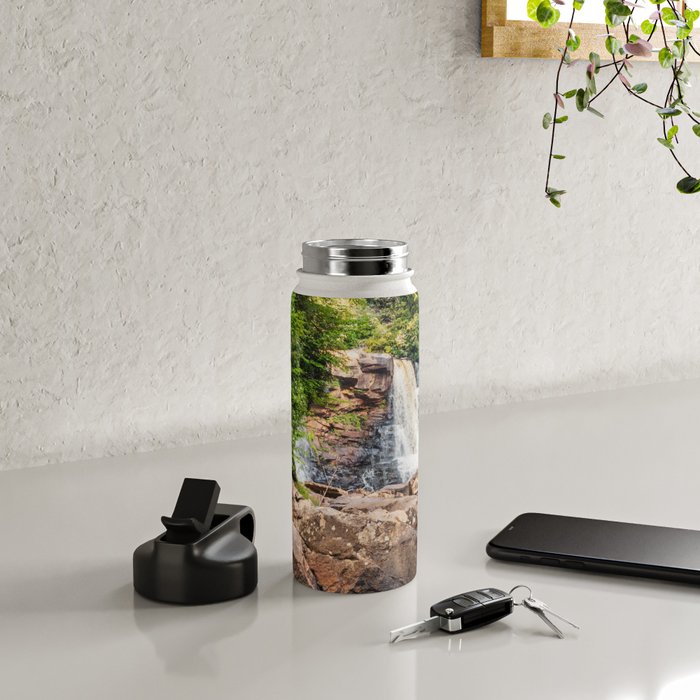 Blackwater Falls State Park West Virginia Waterfall River Canyon Landscape Photography Water Bottle Gallery Image 4