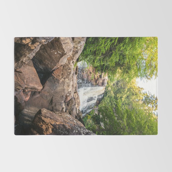 Blackwater Falls State Park West Virginia Waterfall River Canyon Landscape Photography Rug Gallery Image 2