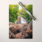 Blackwater Falls State Park West Virginia Waterfall River Canyon Landscape Photography Wrapping Paper Gallery Image 1
