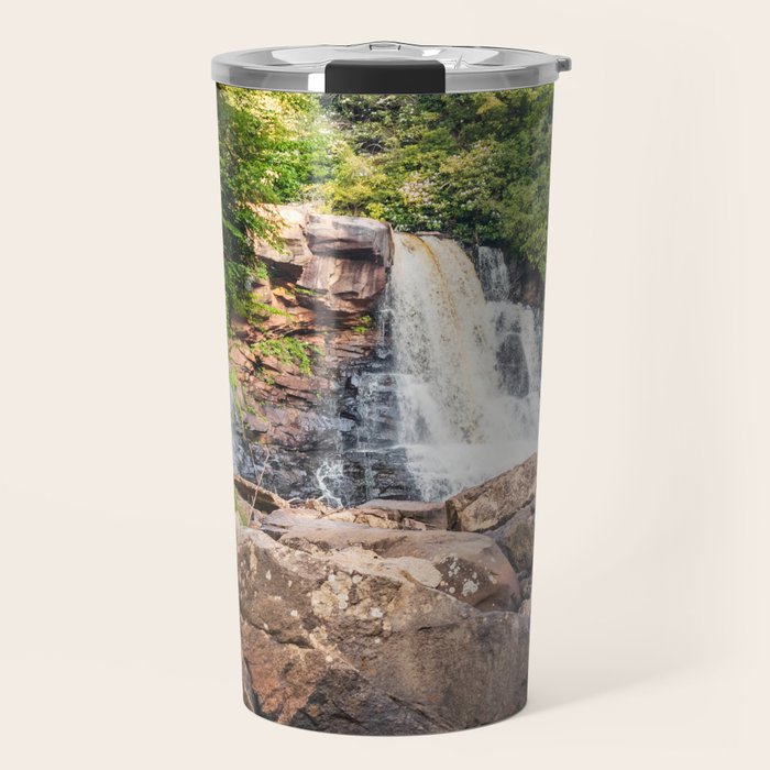 Blackwater Falls State Park West Virginia Waterfall River Canyon Landscape Photography Travel Mug Gallery Image 1