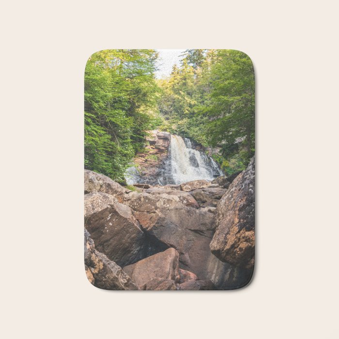 Blackwater Falls State Park West Virginia Waterfall River Canyon Landscape Photography Bath Mat Gallery Image 1