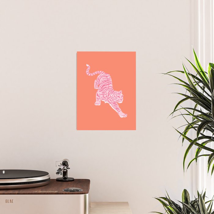 Year of the Tiger - Orange/Pink Poster Gallery Image 2
