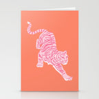 Year of the Tiger - Orange/Pink Stationery Card Gallery Image 2
