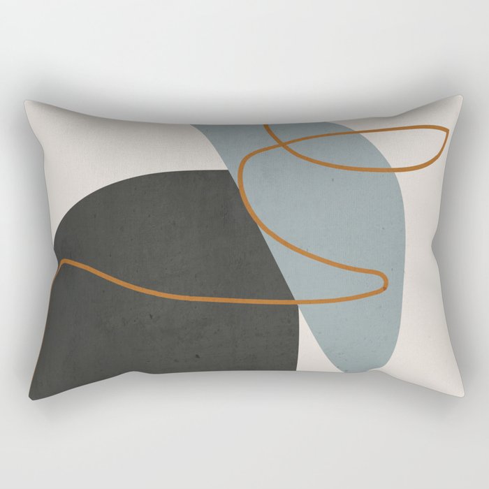 Minimal Abstract Art 3 Rectangular Pillow Gallery Image 1