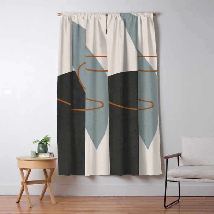 Minimal Abstract Art 3 Window Curtain Gallery Image 5