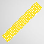 Mid Century Modern Geometric 04 Lemon Yellow Table Runner Gallery Image 3