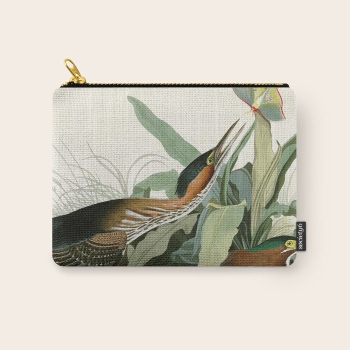 Green Heron - John James Audubon Birds of America Carry All Pouch Gallery Image 1