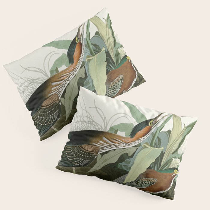 Green Heron - John James Audubon Birds of America Pillow Sham Gallery Image 3