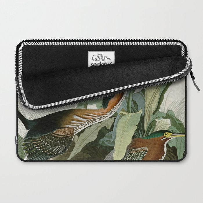 Green Heron - John James Audubon Birds of America Laptop Sleeve Gallery Image 2