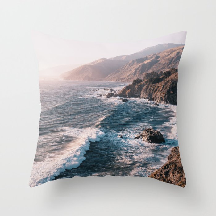 Big Sur - Adventure In Paradise Throw Pillow Gallery Image 1