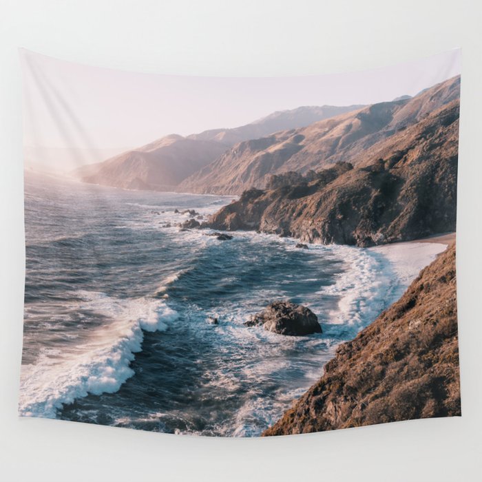 Big Sur - Adventure In Paradise Wall Tapestry Gallery Image 1