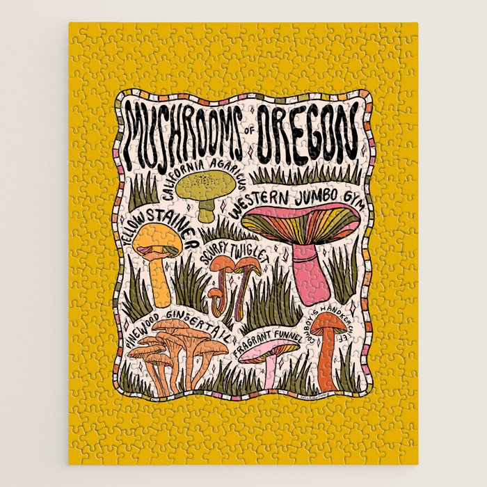 Mushrooms of Oregon Jigsaw Puzzle Gallery Image 1