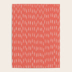 Boho, Raindrop, Mudcloth, Coral Poster Gallery Image 4
