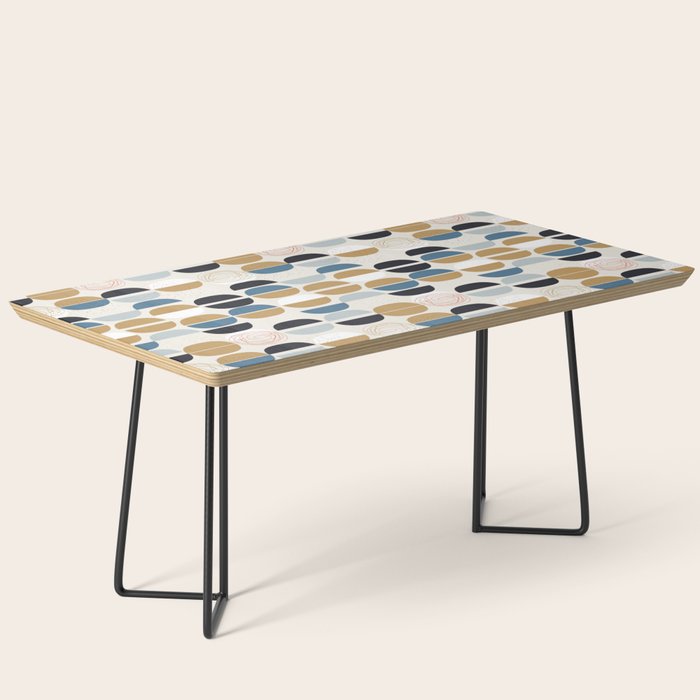 Mid century geometric pattern Coffee Table Gallery Image 1