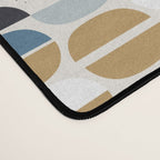 Mid century geometric pattern Desk Mat Gallery Image 4
