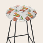 Classic Cocktails  - 1960s Watercolor Lineup Stool Gallery Image 2