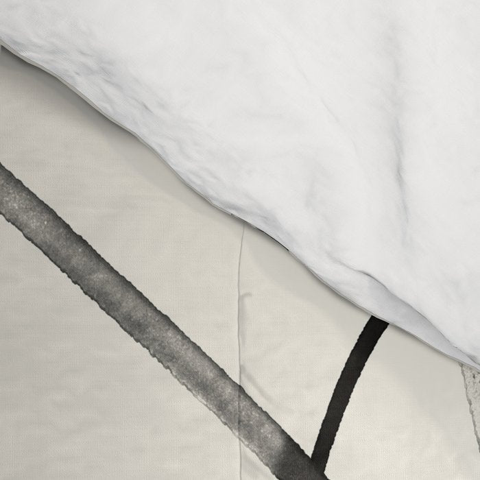 Minimal Abstract Line Art 2 Comforter Gallery Image 4
