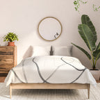 Minimal Abstract Line Art 2 Comforter Gallery Image 3