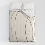 Minimal Abstract Line Art 2 Comforter Gallery Image 6