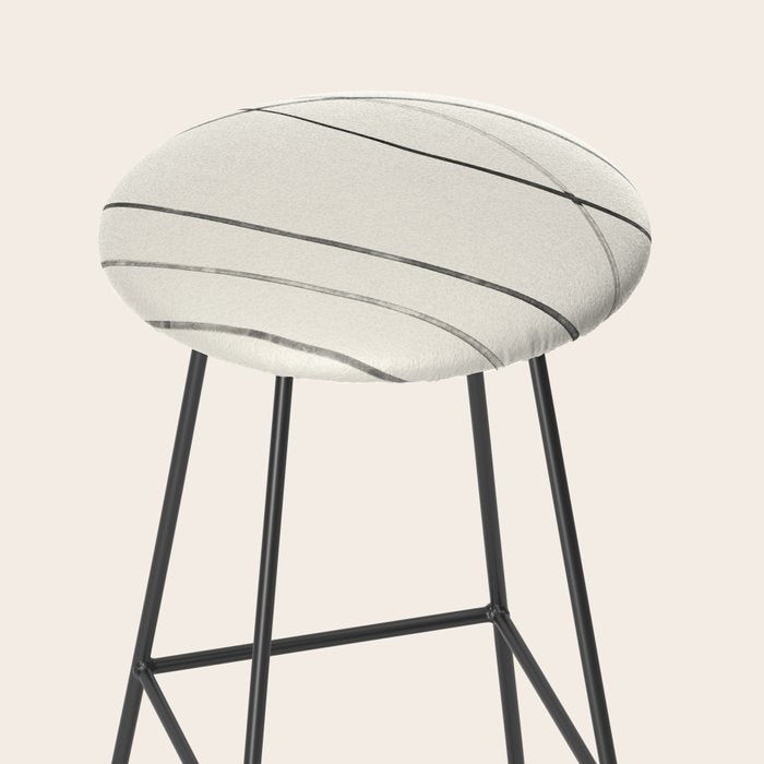 Minimal Abstract Line Art 2 Stool Gallery Image 2