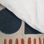Red & Blue Hand-drawn Pattern #1 Comforter Gallery Image 4