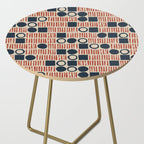 Red & Blue Hand-drawn Pattern #1 Side Table Gallery Image 2
